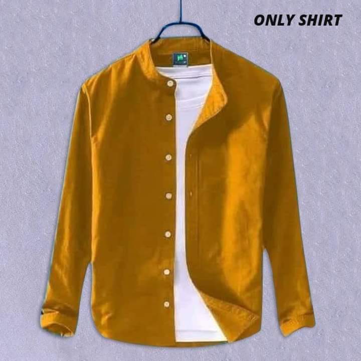 Solid Colour Ban color Shirt