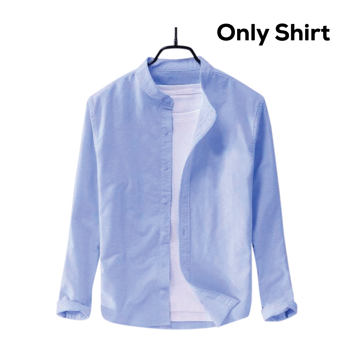 Solid Colour Ban color Shirt
