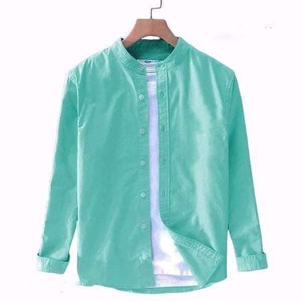 Solid Colour Ban color Shirt