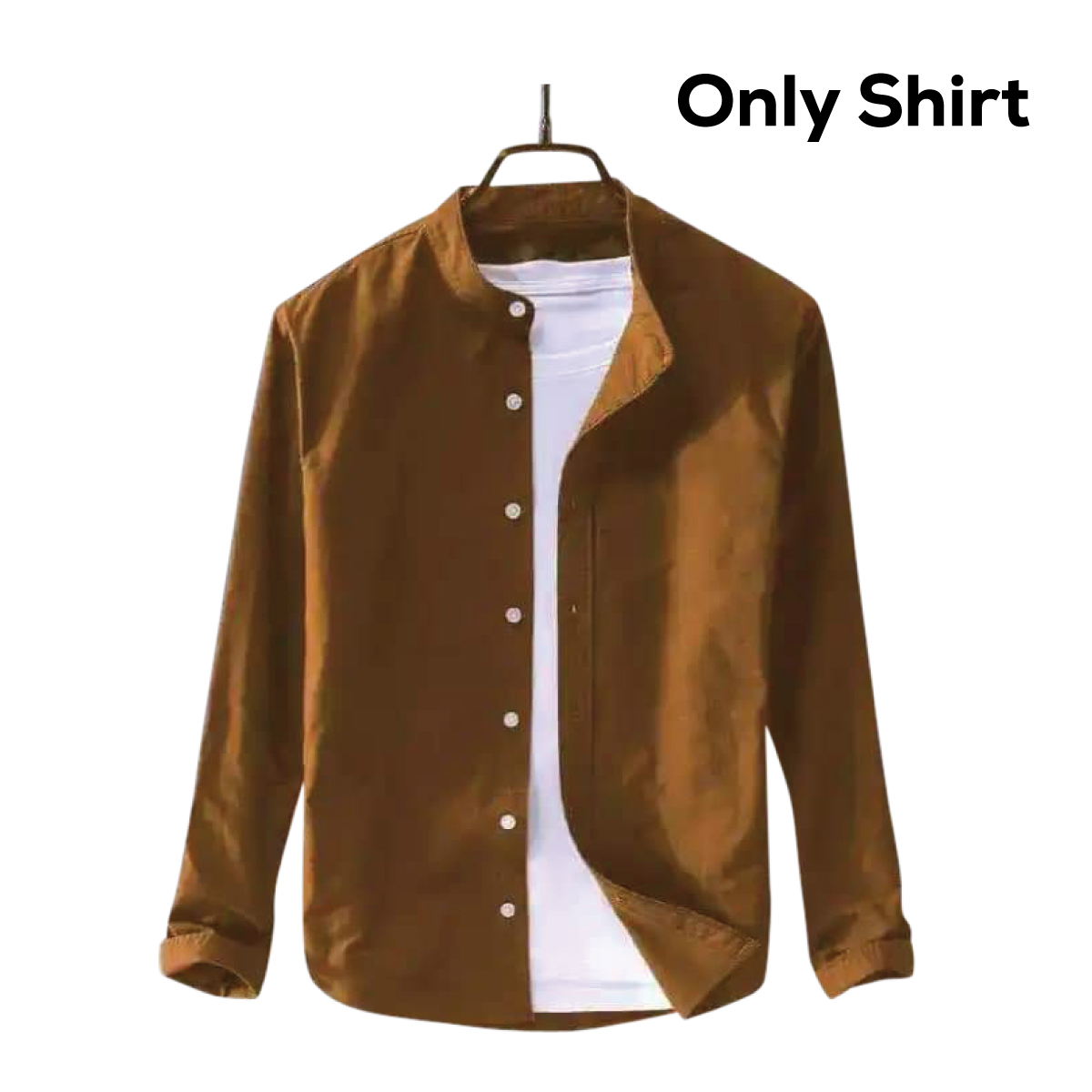 Solid Colour Ban color Shirt