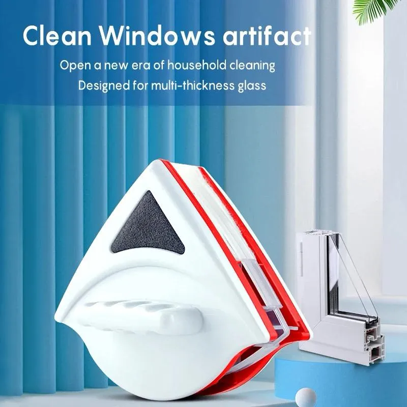 Double Sided Magnetic Window Cleaner Best for High-Rise Home Glass Windows Brush Wiper Cleaning Tools